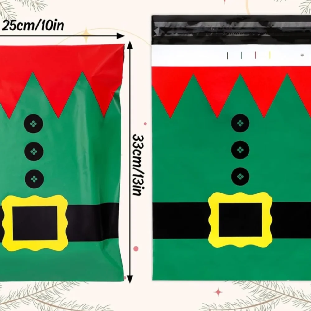Elf-Themed Polymailers (25) 10x13